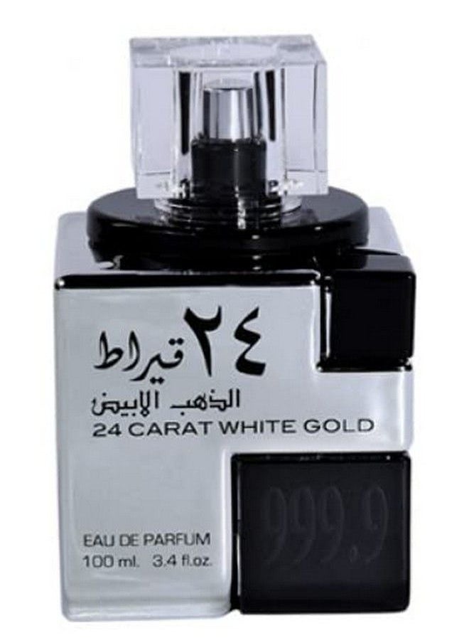 Lattafa Perfumes Lattafa 24 Carat White Gold For Unisex Eau De Parfum Spray 3.4 Ounce  - Image 3