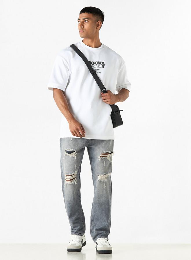 SP Characters Ripped Detail Jeans with Pockets - Image 2