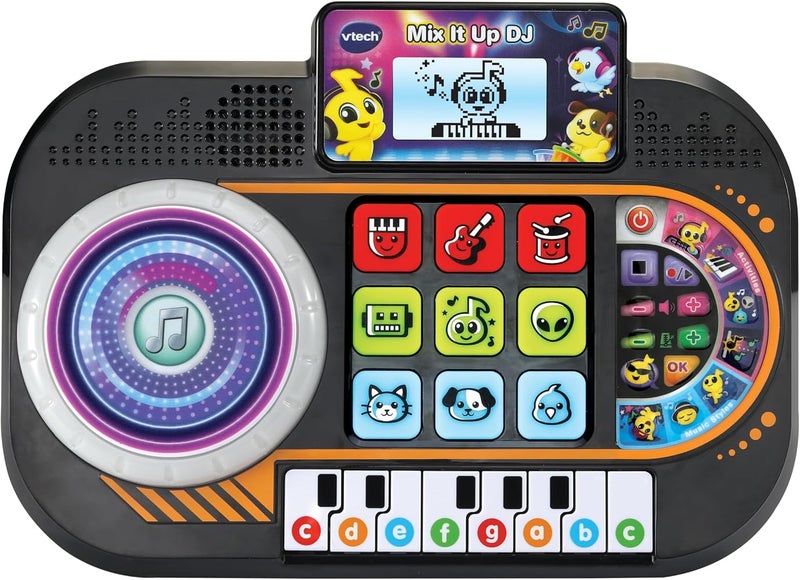 VTech Mix It Up DJ Mixer Interactive Music Toy with Sounds, Games & Recording Piano Keys, Turntable & Light Effects Kids DJ Toy for Creative Play - Image 1