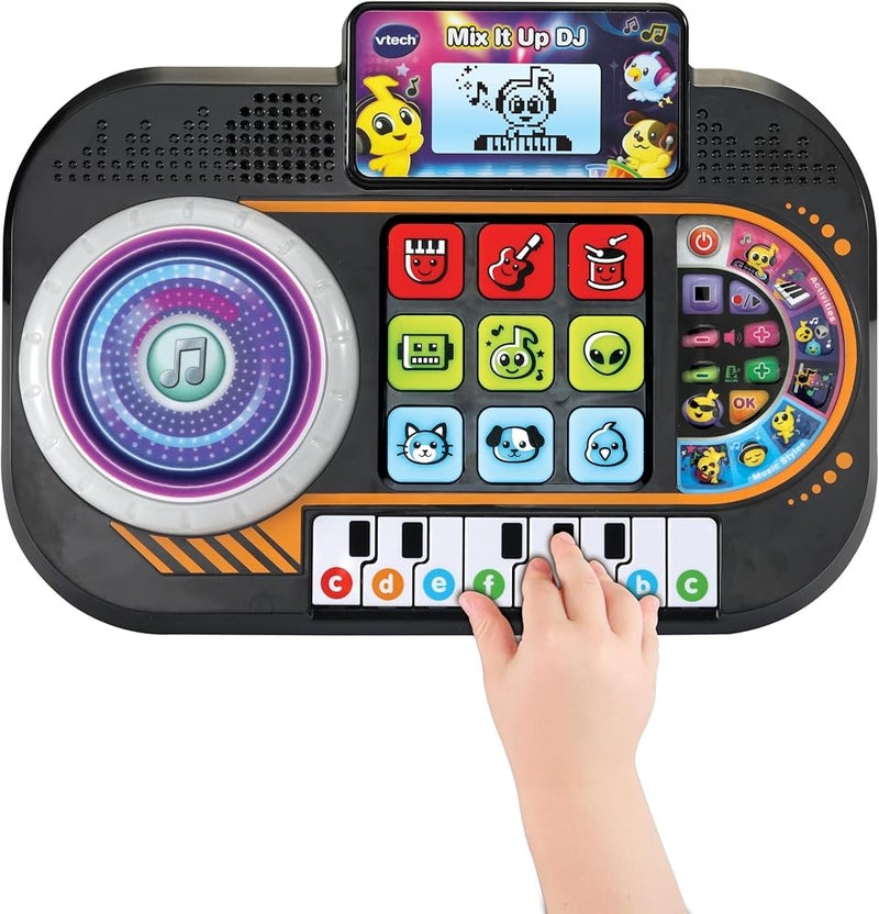 VTech Mix It Up DJ Mixer Interactive Music Toy with Sounds, Games & Recording Piano Keys, Turntable & Light Effects Kids DJ Toy for Creative Play - Image 2