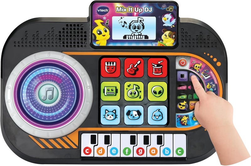 VTech Mix It Up DJ Mixer Interactive Music Toy with Sounds, Games & Recording Piano Keys, Turntable & Light Effects Kids DJ Toy for Creative Play - Image 5