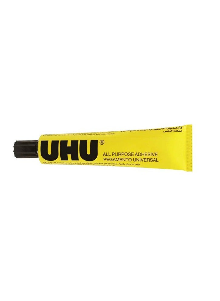 UHU All Purpose Adhesive 20 ml Yellow/Black - Image 1
