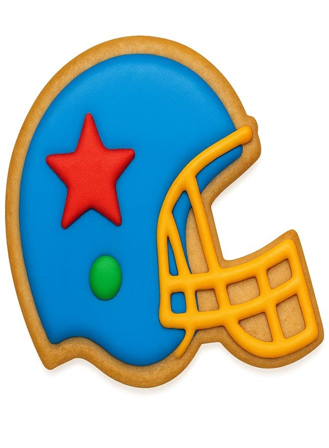 Mighty Gadget Football Cookie Cutters 3-Pc Set - Includes Football, Helmet, Jersey, 4.25" for Game Day Fun (Random Color) - Image 5