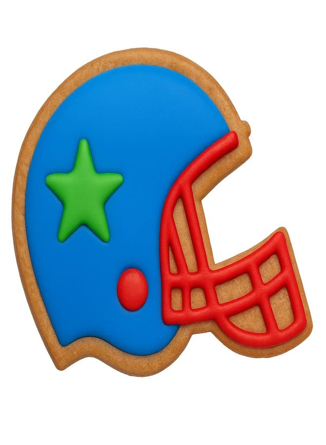 Mighty Gadget Football Cookie Cutters 3-Pc Set - Includes Football, Helmet, Jersey, 4.25" for Game Day Fun (Random Color) - Image 2