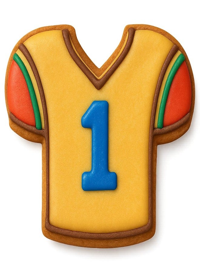 Mighty Gadget Football Cookie Cutters 3-Pc Set - Includes Football, Helmet, Jersey, 4.25" for Game Day Fun (Random Color) - Image 3