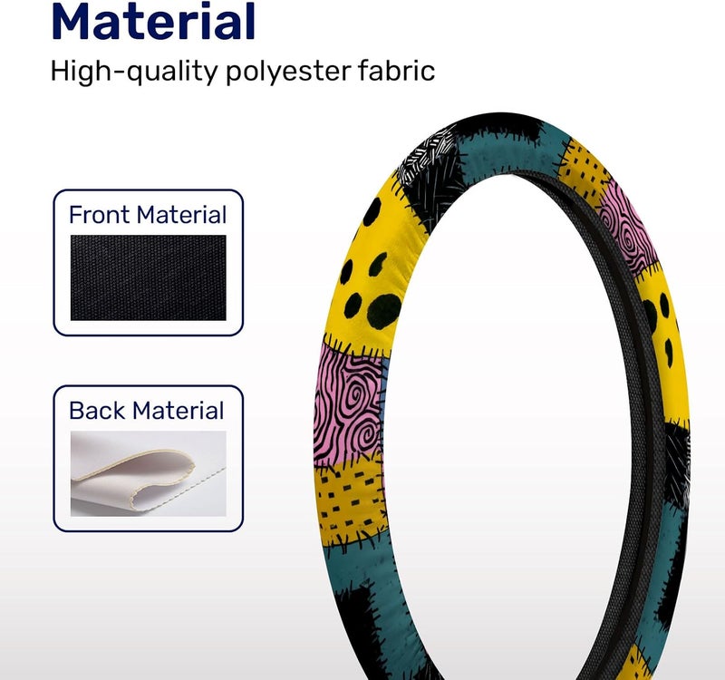 GENANY Christmas Spooky Fantasy Steering Wheel Cover Anti-Slip Neoprene Wheel Grip Breathable Driver Wheel Protector Car Accessories Absorbing - Image 3