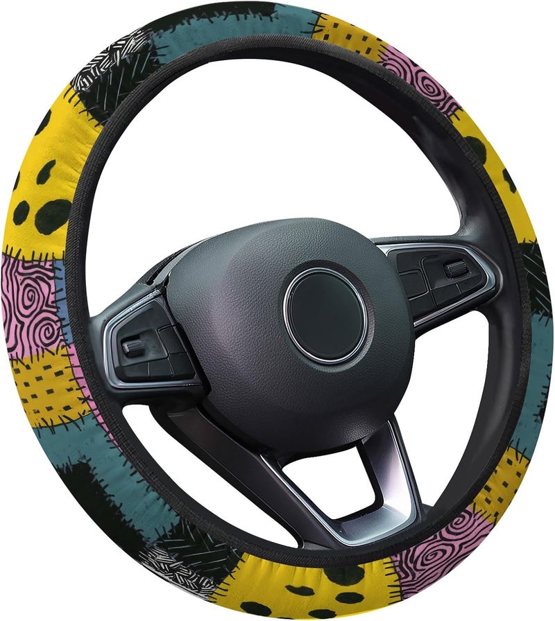 GENANY Christmas Spooky Fantasy Steering Wheel Cover Anti-Slip Neoprene Wheel Grip Breathable Driver Wheel Protector Car Accessories Absorbing - Image 1