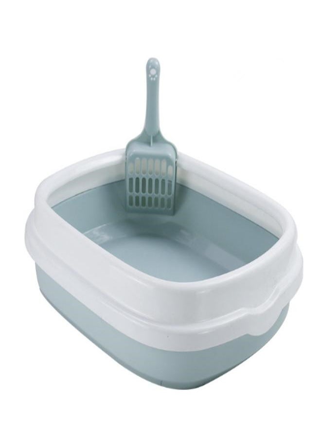 Generic - Cat Litter Box Sides And Scooper Blue 40*33.5*12cm - Image 1