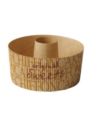 BrownValley Brown Valley Small Paper Tube pan for Cake Baking Tube Tray Pack of 10  - Image 1