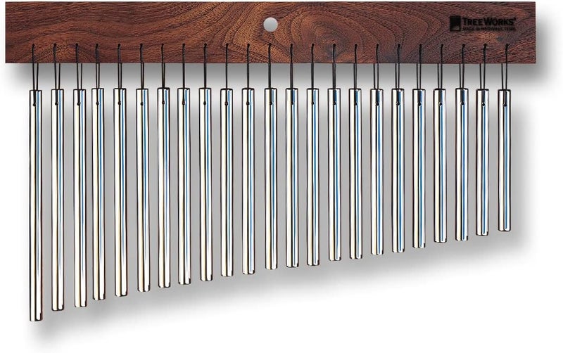 TreeWorks TRE23 23 Bar Classic Chime - Chrome with Black Walnut Mantle - Image 1
