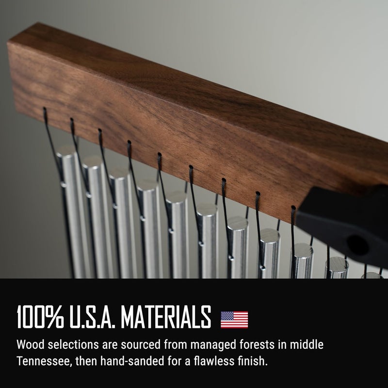 TreeWorks TRE23 23 Bar Classic Chime - Chrome with Black Walnut Mantle - Image 5