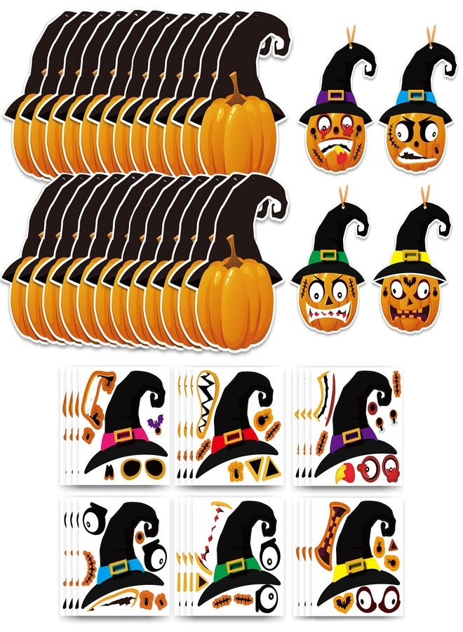 GARBODIY Halloween Crafts, Pumpkin Stickers & Make a Face Stickers Set - Image 1