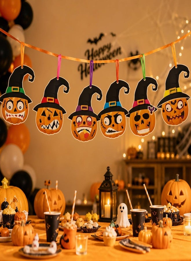 GARBODIY Halloween Crafts, Pumpkin Stickers & Make a Face Stickers Set - Image 4