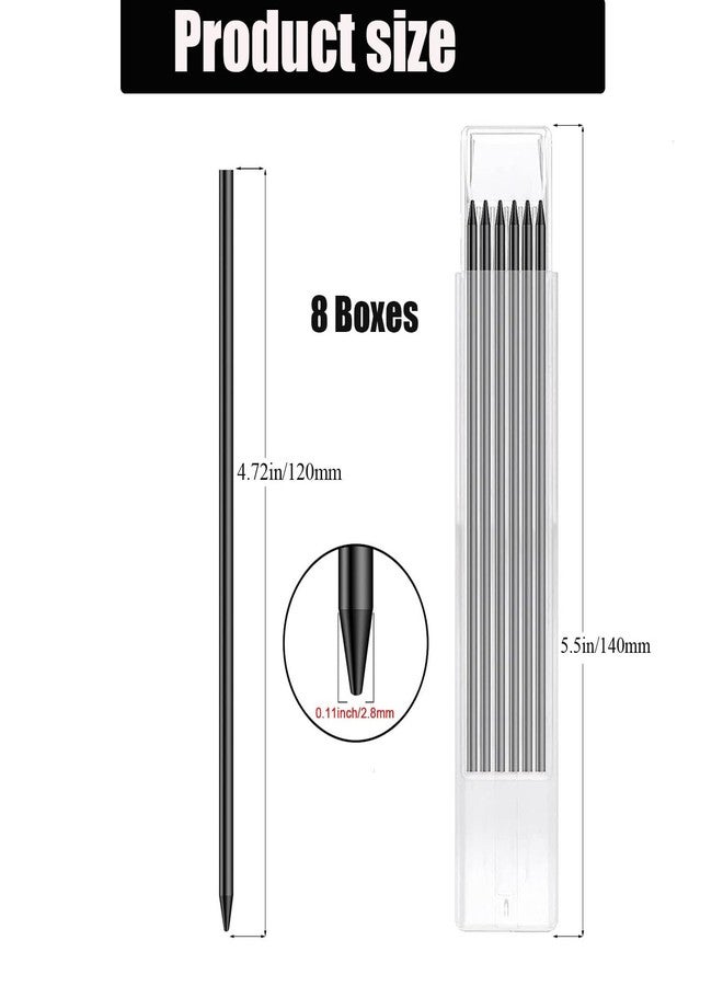 TuTuYa 48 Pencil Refills, 2.8mm Waterproof Carpenters Pencil-Refill Replacement, Deep Hole Marker Lead-Rrefills, Long Reach/Deep Hole/Long Nose for Architect Carpenter Woodwork Construction Building ﻿ - Image 2