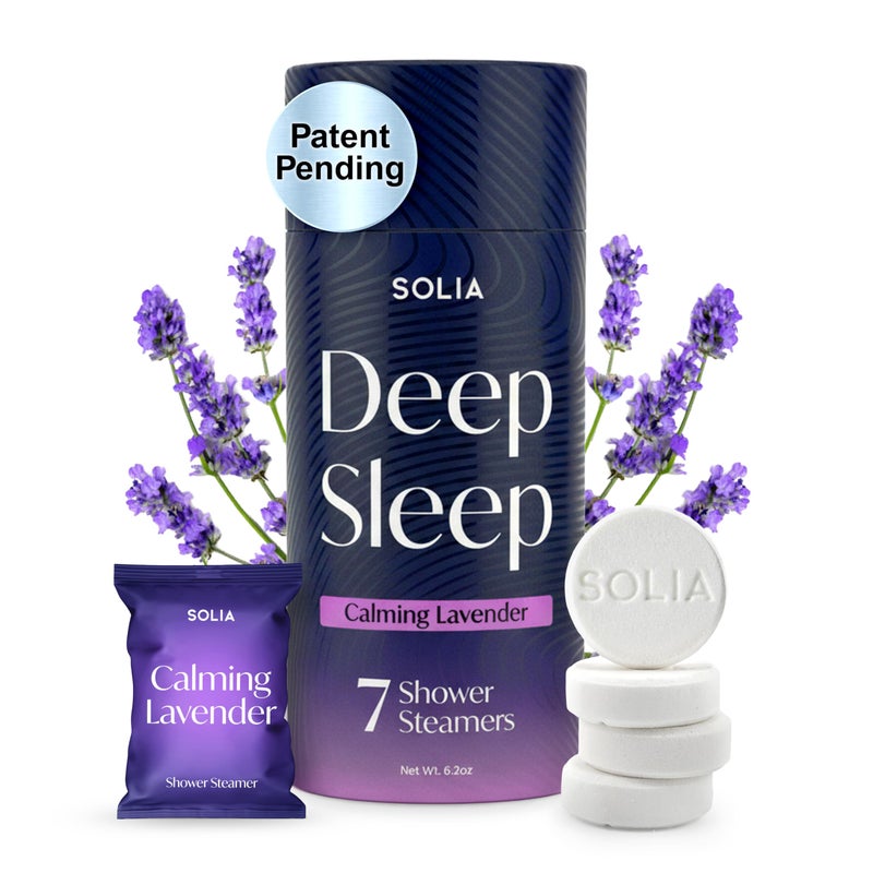 Solia Lavender Shower Steamers Aromatherapy 7-Pack - Patent-Pending Calm Shower Steamers Lavender Bombs, Relaxing Steam Tablets, Selfcare Gifts for Women, Relaxing Bath Gifts - Image 1