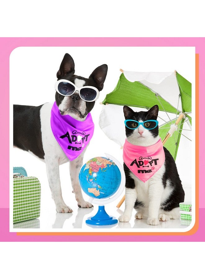 Kigeli 40 Pieces Adopt Me Dog Bandanas Bulk Multi Colors Bibs Triangle Dog Washable Scarf Kerchief Set for Small Medium Large Cats Pets Costume Accessories Decoration - Image 4