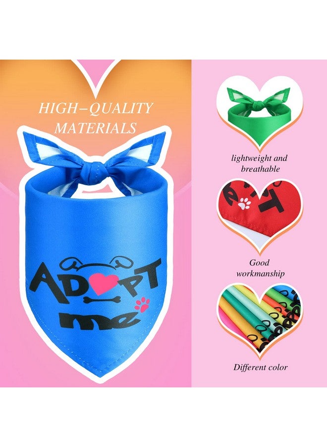 Kigeli 40 Pieces Adopt Me Dog Bandanas Bulk Multi Colors Bibs Triangle Dog Washable Scarf Kerchief Set for Small Medium Large Cats Pets Costume Accessories Decoration - Image 5