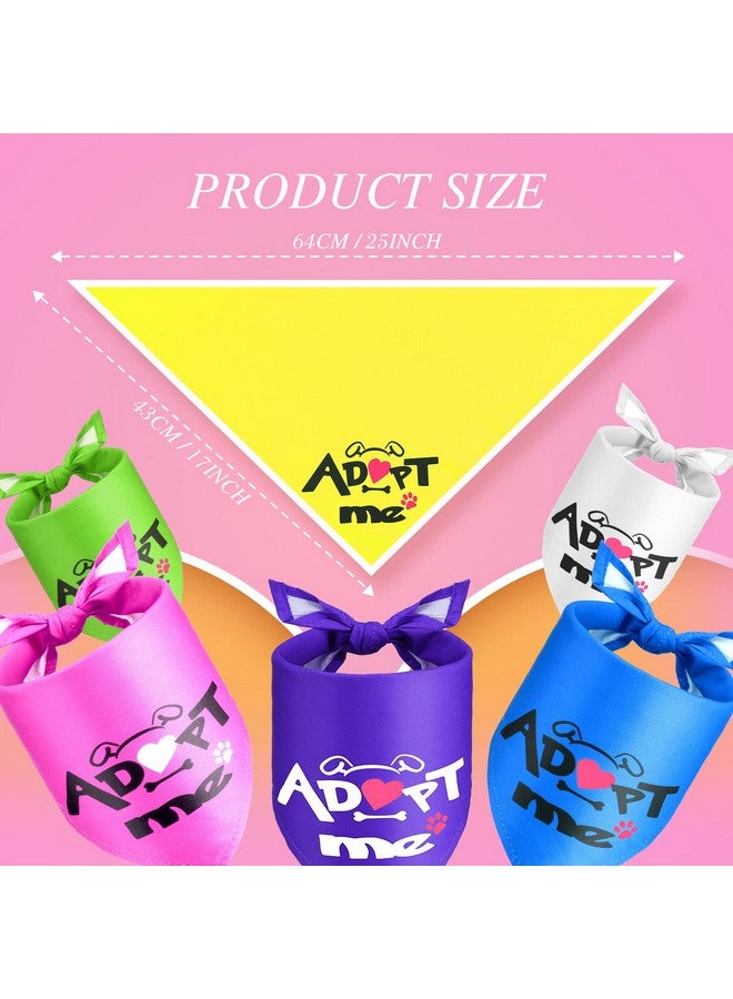 Kigeli 40 Pieces Adopt Me Dog Bandanas Bulk Multi Colors Bibs Triangle Dog Washable Scarf Kerchief Set for Small Medium Large Cats Pets Costume Accessories Decoration - Image 3