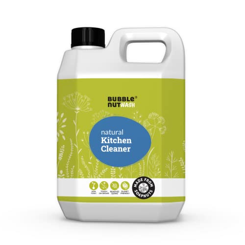 BubbleNut Wash- Natural, Organic Multipurpose Kitchen Cleaner Spray - for Oven, Chimney, Gas Stove, Sink, Slab, Platform, Tiles- Hard Stain & Grease Remover (2.5L) - Image 1
