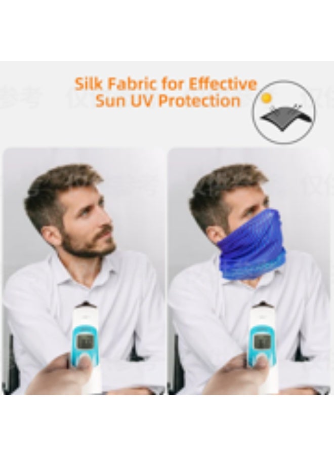 LYNLYN 2-Pack Neck Gaiter Face Mask & Scarf, Breathable Ice Silk Cooling Neck Cover, UV Sun Protection UPF 50, Bandana Tube for Men & Women, Outdoor Sports, Cycling, Hiking - Image 5