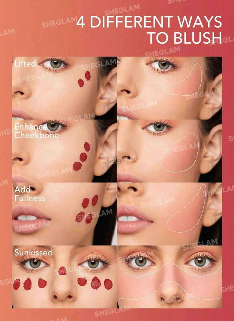 SHEGLAM Color Bloom Liquid Blush Matte Finish-Swipe Right