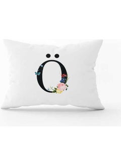 Cango Home Red Flowered Black Letters Double Sided Digital Printed Throw Pillow COVER-HRF03-OO-3550 