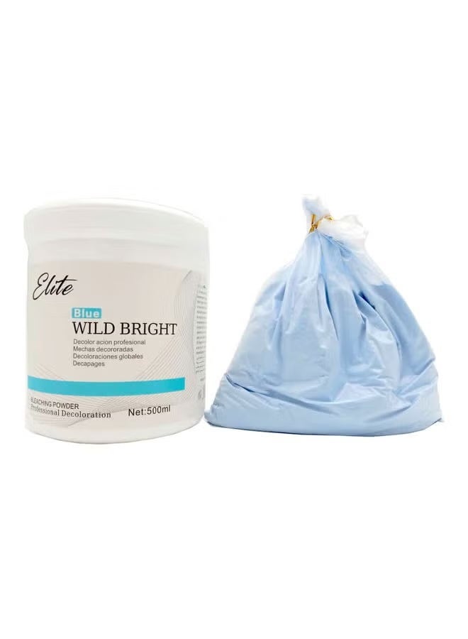 Elite Bleaching Powder For Hair Colour Blue 500ml - Image 2