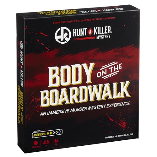 Hunt A Killer: Body On The Boardwalk, Catch the Amusement Park Killer, Interactive Unsolved Mysteries Game, Mystery Box for Game Night, Murder Mysteries Card, Puzzle & Board Games, For Ages 14 and up - Image 1