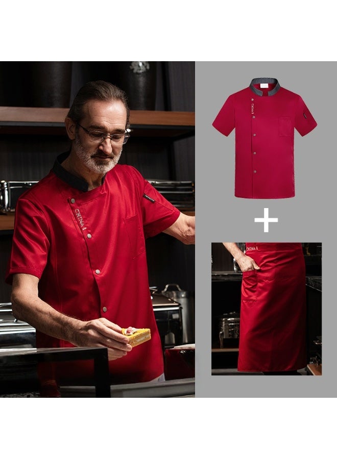 KUYING New Chef Workwear Top+Apron Set - Image 1