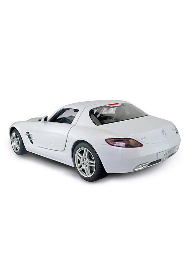 RASTAR Benz Remote Control Car 114 Rc Mercedes Benz Sls Amg Model Car Toy Car For Kids Open Doors By Manual White 2.4Ghz  - Image 4