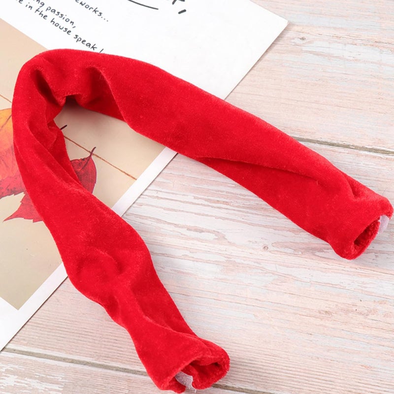 VERDANVERSE 2pcs Refrigerator Door Handle Covers Red Appliance Cloth Protectors for Fridge and Freezer Handles to Prevent Smudges and Stains - Image 4