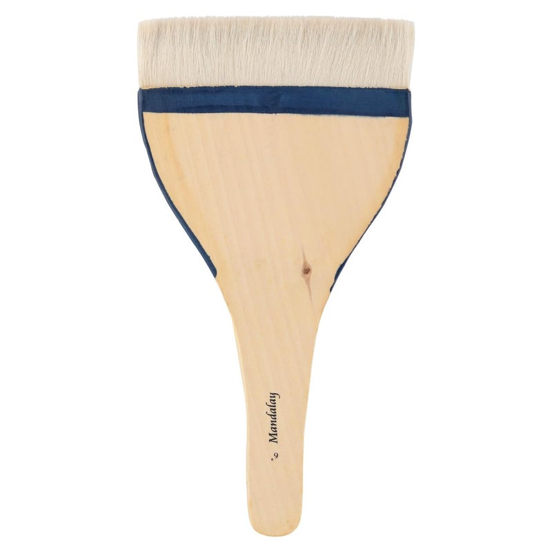 Creative Mark Mandalay Professional Goat Hair Hake Brush 6 Wide Paint Brush with Paddle Handle for Professional Artists Soft Natural Bristles Ideal for Sumie and Color Washes