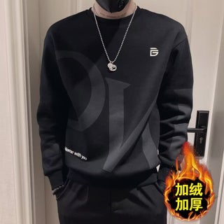 Autumn Mens Sweat Stitching Trendy Loose Long-sleeved Top Lazy Harajuku High-end Hong Kong Fashion Black - pzsku/ZEC47D4BFF8839B8020AEZ/45/1746186906/ce97bba5-c124-4e98-8cc9-62e9c17626fc