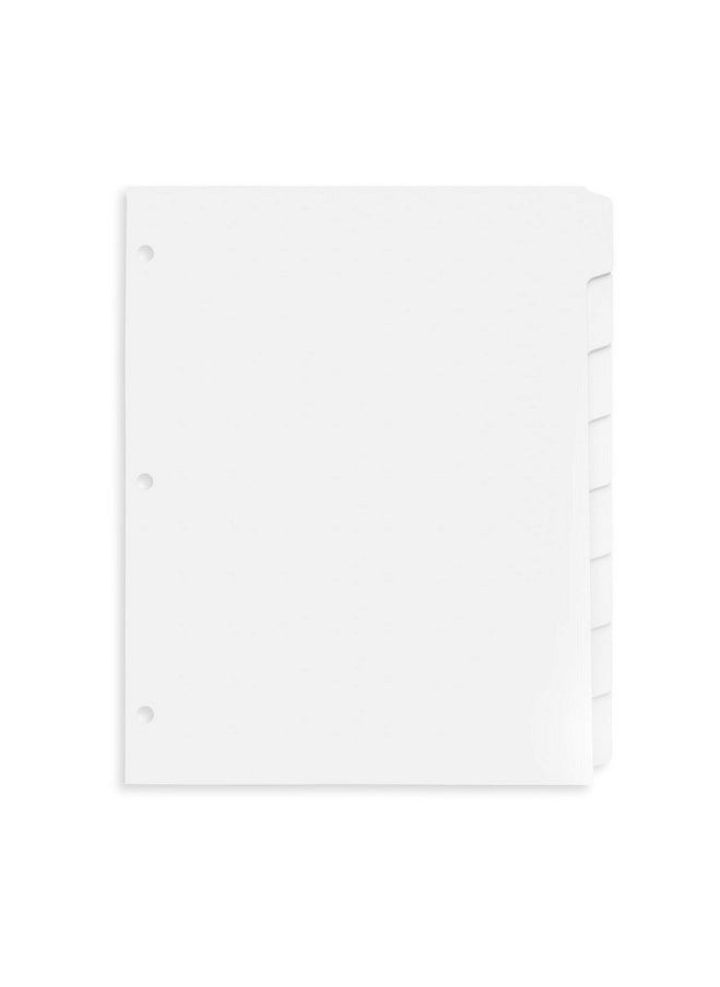 Blue Summit Supplies Blue Summit 3 Ring Binder Dividers With Reinforced Edge, 1/8 Cut Tabs, 96 Dividers, Letter Size, 3 Hole Punch Section Index Dividers For Binders, White, 12 Sets  - Image 3