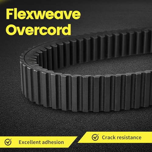 Tecreddy 417300571 Snowmobile Performance Drive Belt Compatible with Ski Doo 850 E-Tec Ryker 900 ACE, Aramid Tensile Cords, Flexweave Overcord - Image 3