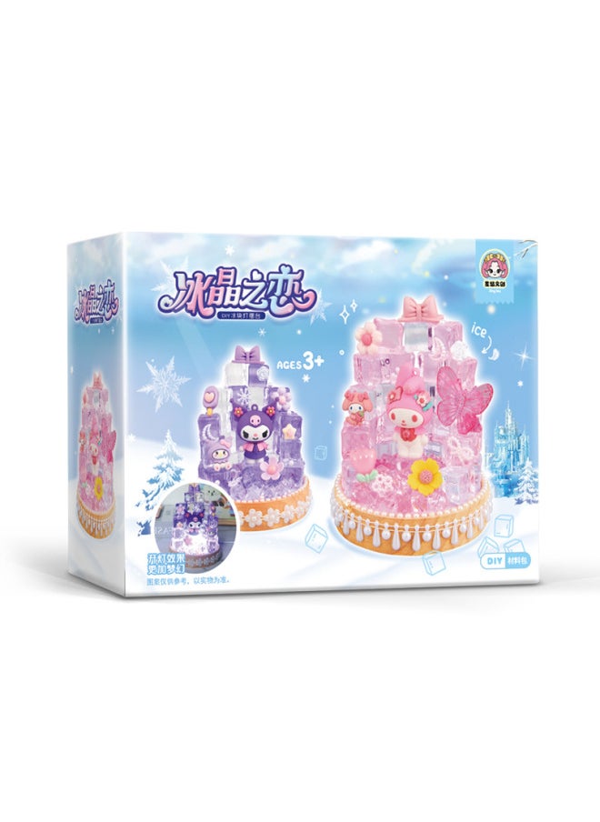 Mini Castle Ice Diy Wine Bottle Nightlight Creative Luminous Desktop Decorative Ornaments Couple Gift Girl-Color:Ice Crystal Love Night Lights Beautiful Rabbit  - Image 5