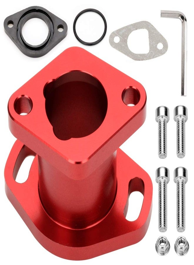FVRITO Performance Racing Intake Pipe Inlet Manifold Gasket Screw for Compatible With Predator 212cc coleman Honda ct200u GX160 GX200 6.5HP OHV Chinese 196cc clone Engines Mini Bike Go Kart Red - Image 1