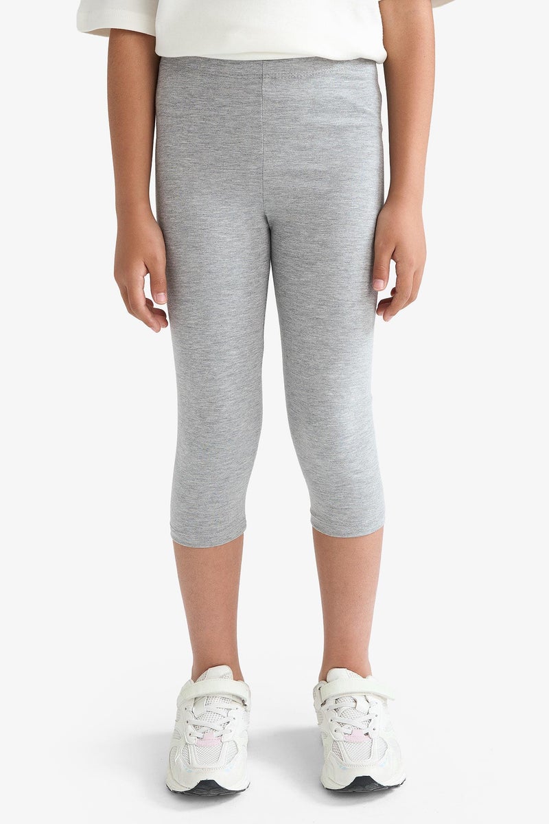 DeFacto Grey Girl Girl Capri Length Leggings Casual - Image 4