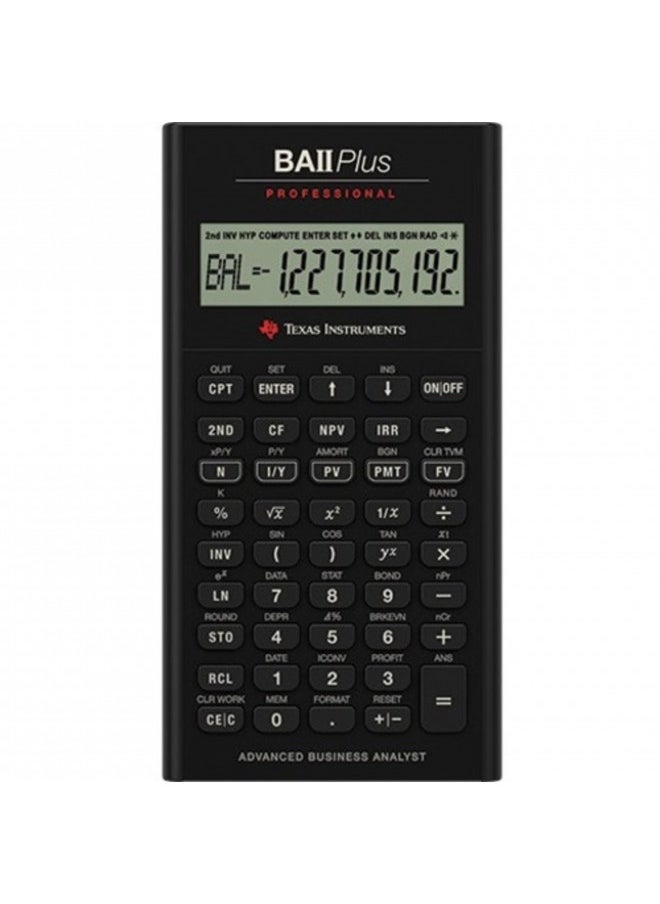 TEXAS INSTRUMENTS Texas Instruments Ba Ii Plus Professional Financial Calculator Silver 9.8 Inch  - Image 3