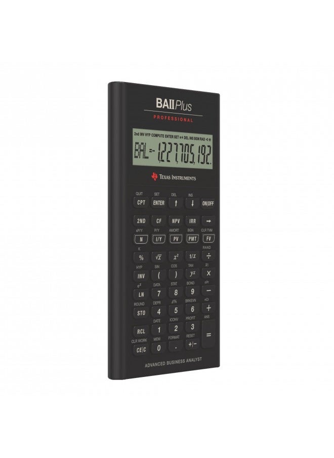 TEXAS INSTRUMENTS Texas Instruments Ba Ii Plus Professional Financial Calculator Silver 9.8 Inch  - Image 5