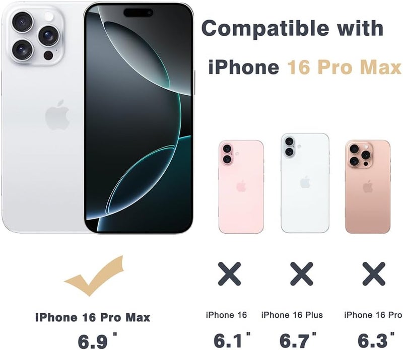 ARMOR Anti-Burst Clear Case for iPhone 16 Pro Max (6.7-Inch) – Ultra Clear Anti-Scratch Shockproof Cover, Hard PC Back + Soft TPU Bumper with Airbag Protection - Image 2