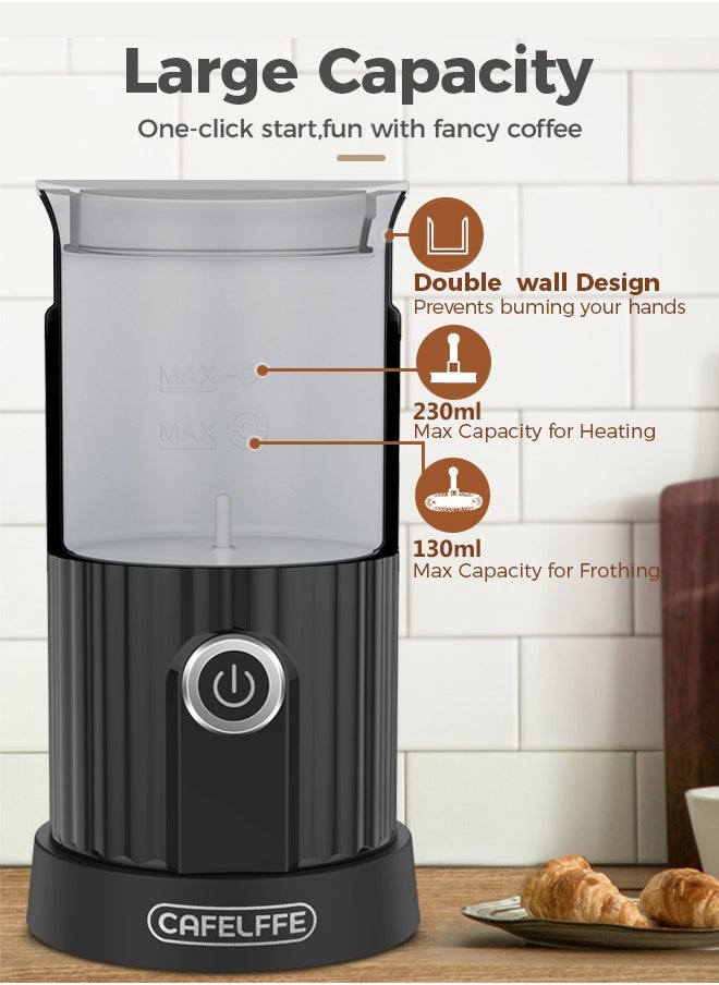 Cafelffe Hot/Cold Electric Milk Frother 230ml 550W Black  - Image 3