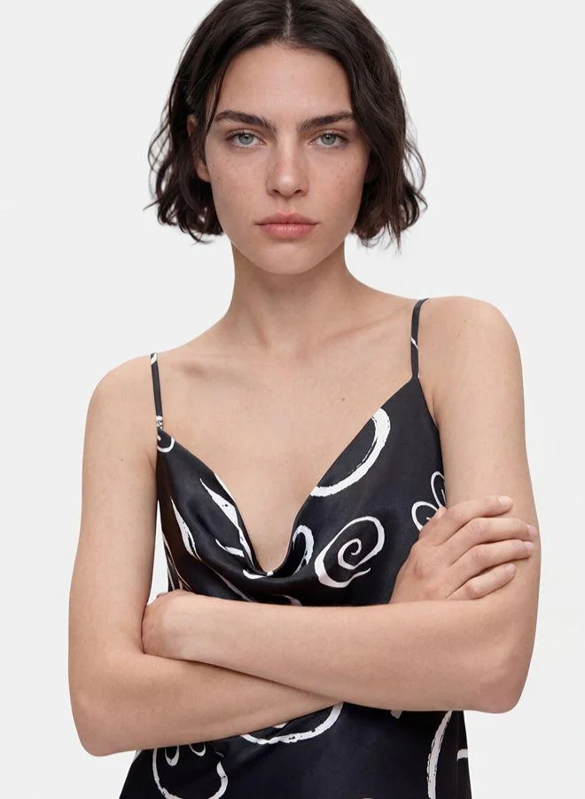 Desigual Multicolour Short printed strappy dress for Women | Best Price UAE