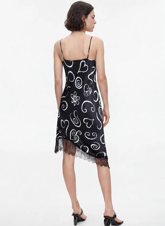 Desigual Multicolour Short printed strappy dress for Women | Best Price UAE