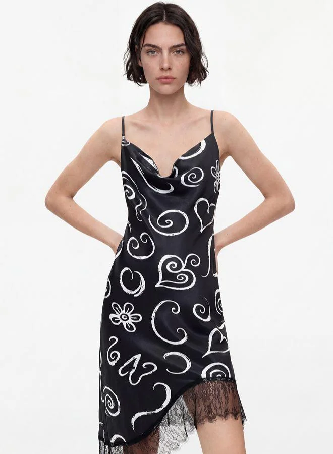 Desigual Multicolour Short printed strappy dress for Women | Best Price UAE