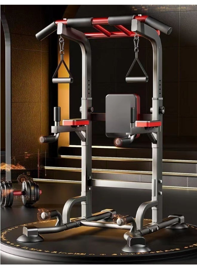 والالا محطة سحب باور تاور مع قضيب ضغط، مسند ظهر، حلقات رفع، مساند ذراع مانعة للانزلاق، لتدريب القوة في المنزل، ارتفاع قابل للتعديل 170-240 سم - Image 5