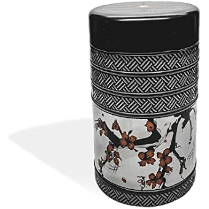 تيلاند صفيح شاي كيوتو روند مطلي آمن غذائيًا، 125 جرام، أبيض