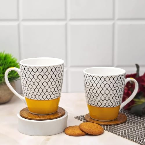 UPC U.P.C. Coffee Mug Set of 4, Ceramic Mugs to Gift, Microwave Safe Coffee Mugs/Tea Cups (280 ml Each) - Image 2