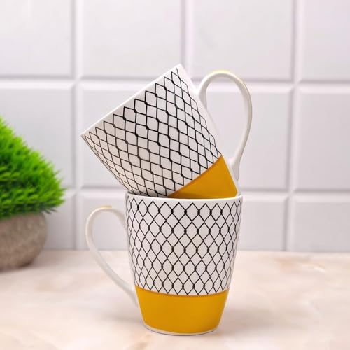UPC U.P.C. Coffee Mug Set of 4, Ceramic Mugs to Gift, Microwave Safe Coffee Mugs/Tea Cups (280 ml Each) - Image 4