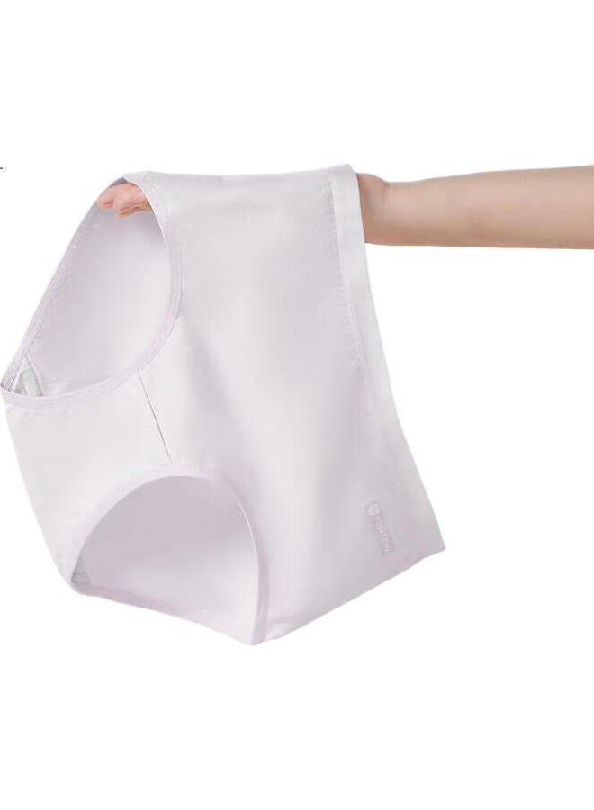 Fenton ملابس داخلية نسائية من القطن الخالص 7A مضادة للبكتيريا - عبوة 4 قطع - تصميم جديد لخريف وشتاء 2023 - تحكم خفيف في البطن - سراويل مثلثية عالية الخصر - Image 2